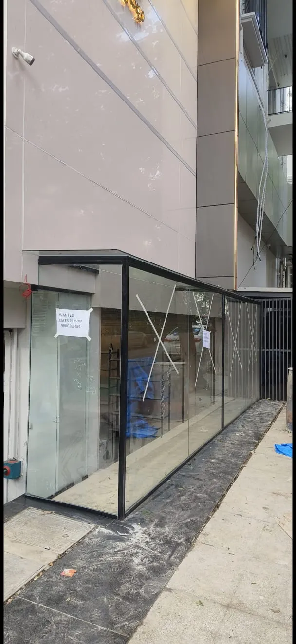 Premium glass partition installation in Bangalore